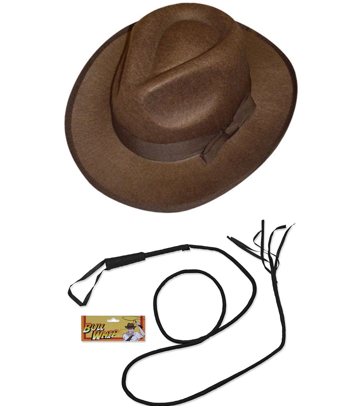 Explorer Hat + Whip Indiana Jones Fancy Dress Costume Set | eBay