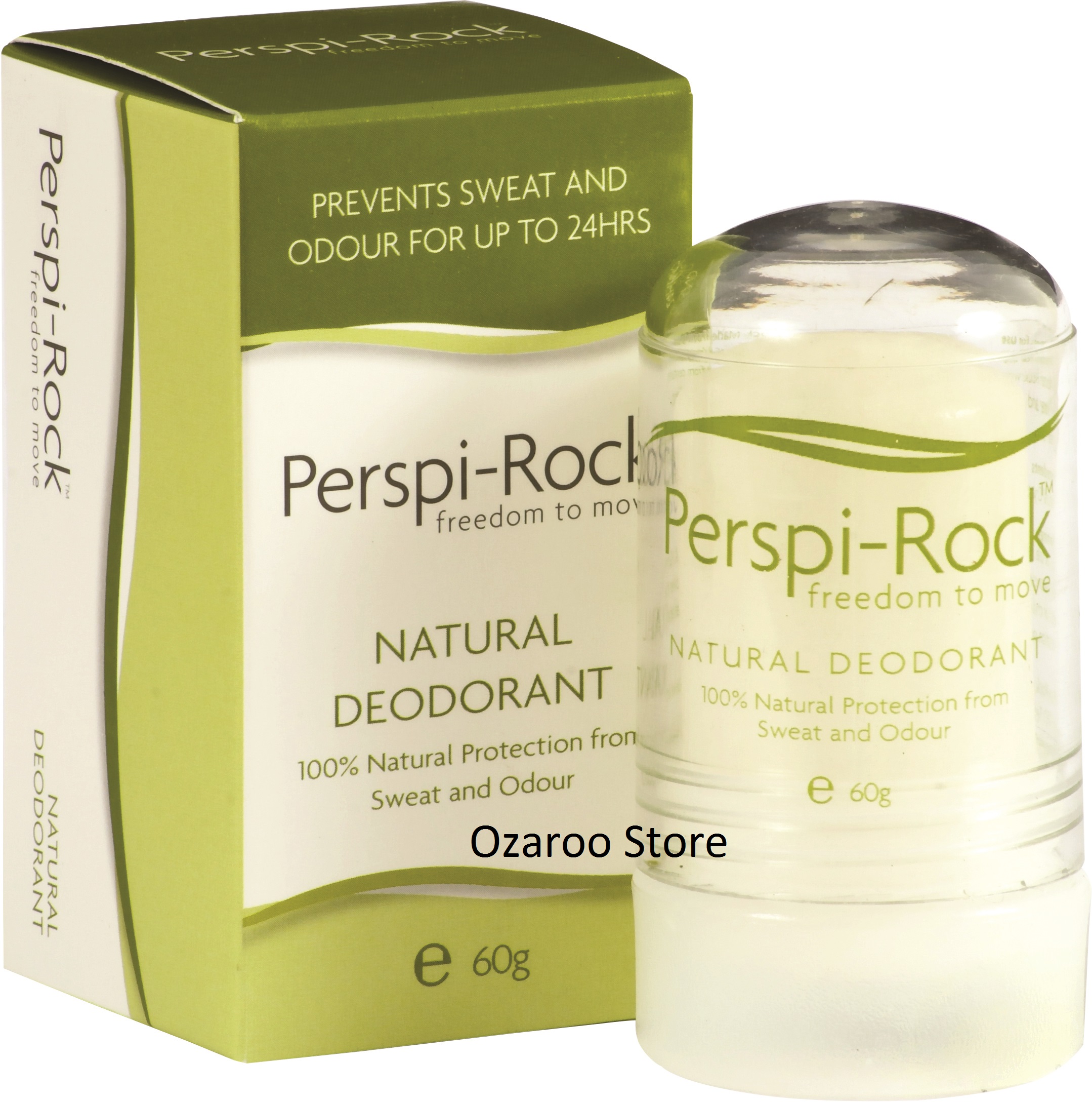 Perspi Rock NEW 100 Natural Crystal Salt Mineral 24 Hour Deodorant ...