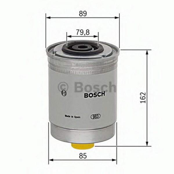 Single BOSCH Fuel Filter 1457434408