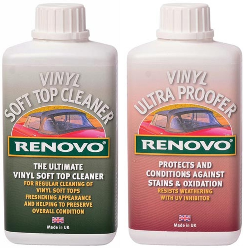 RENOVO Vinyl Soft Top Cleaning Kit (Cleaner & Proofer, 2x 500ml) eBay