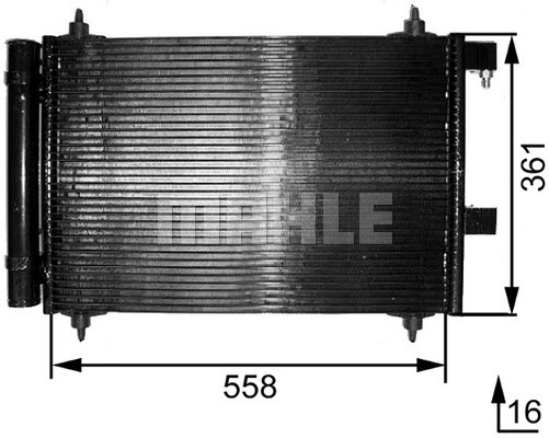 MAHLE AC 291 000S A/C-Kondensator - Klimaanlage Ersatzteil
