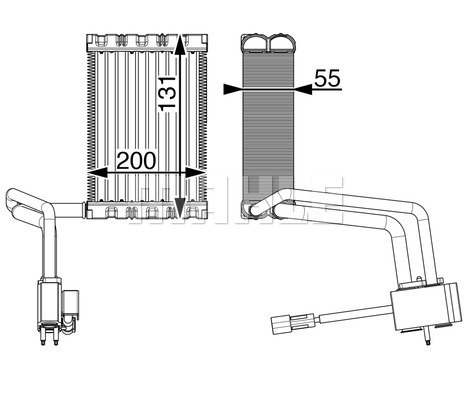 MAHLE PC Evaporator AE5000P