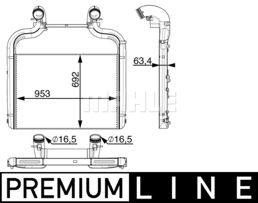 MAHLE Truck/Bus Charge air cooler CI36000P