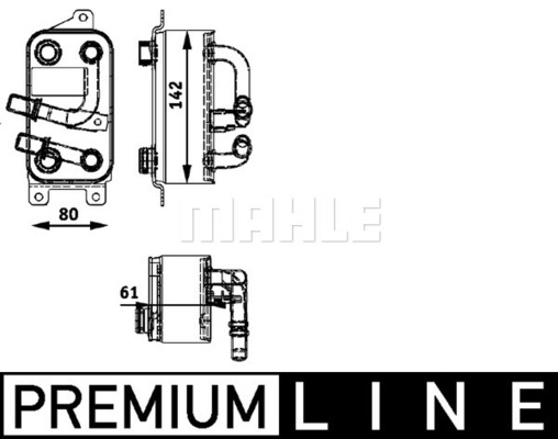 MAHLE PC Oil cooler CLC43000P