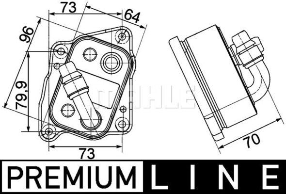 MAHLE PC Oil cooler CLC107000P
