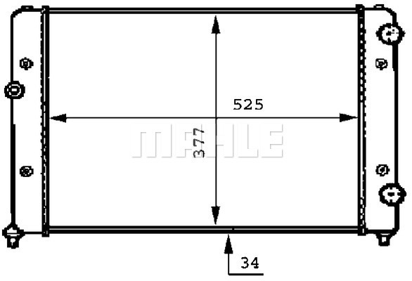 MAHLE PC Radiator CR507000S