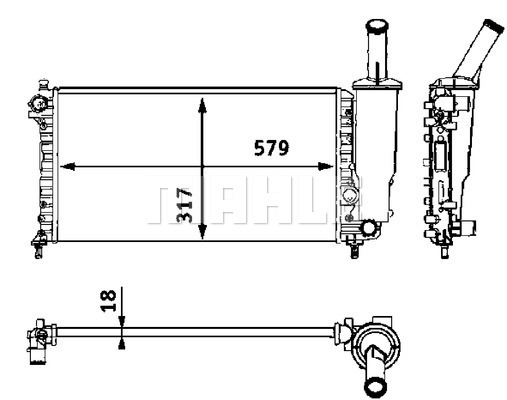 MAHLE PC Radiator CR552000S