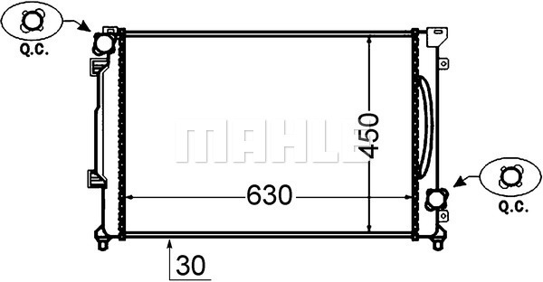 MAHLE PC Radiator CR1416000S