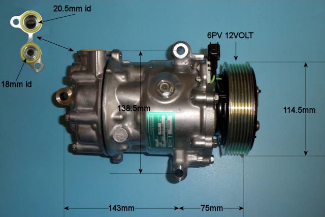 Aircon Compressor Genuine OE SANDEN – AutoAir 14-0057