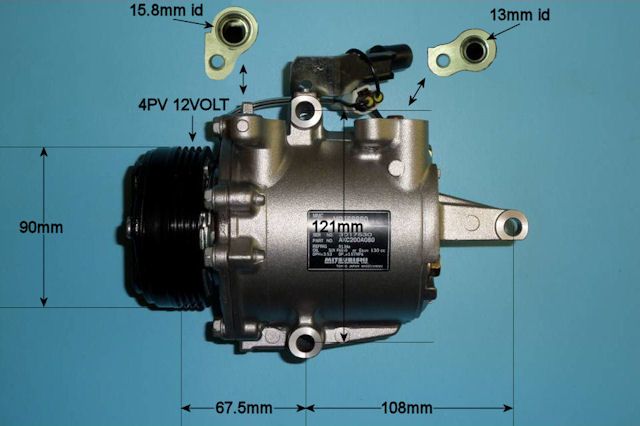 Aircon Compressor Genuine OE  – AutoAir 14-2062