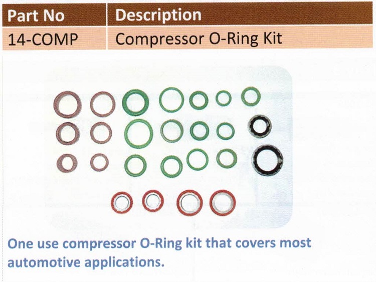 Auto Air Universal O-Ring Kit for compressors – 14-COMP