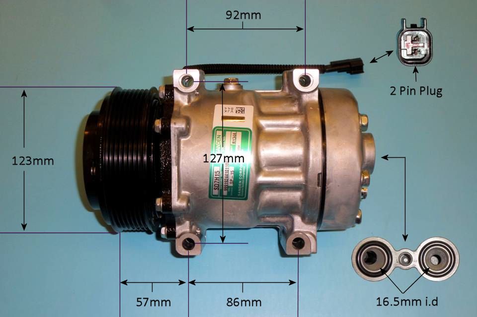 Aircon Compressor Genuine OE SANDEN – AutoAir 14-0247
