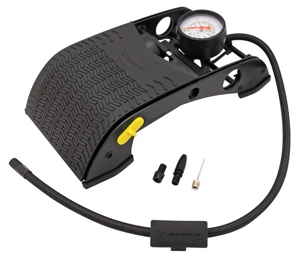MICHELIN Foot Pump Analogue Gauge Twin Barrel [12212] eBay