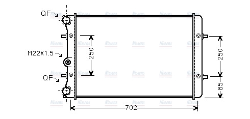 AVA Coolant Radiator AI2155