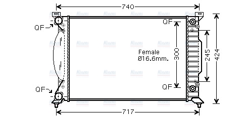 AVA Coolant Radiator AI2202