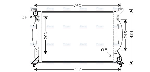 AVA Coolant Radiator AI2203
