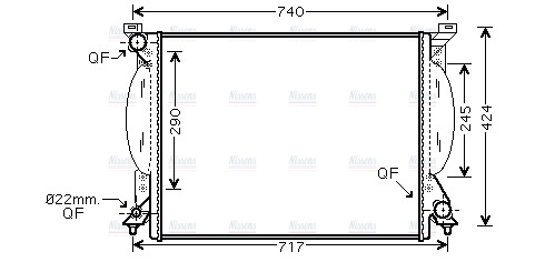 AVA Coolant Radiator AI2204