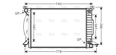 AVA Coolant Radiator AI2207