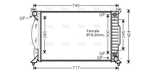 AVA Coolant Radiator AI2229