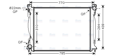 AVA Coolant Radiator AI2235