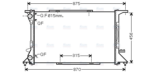 AVA Coolant Radiator AI2306