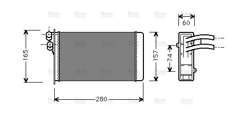AVA Cabin Heater Core AI6141