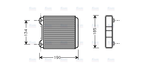AVA Cabin Heater Core AI6183