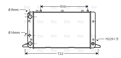 AVA Coolant Radiator AIA2047
