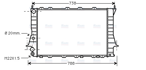 AVA Coolant Radiator AIA2077