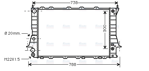 AVA Coolant Radiator AIA2078