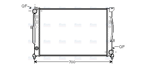 AVA Coolant Radiator AIA2124