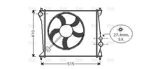 AVA Coolant Radiator AIA2213