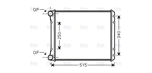 AVA Coolant Radiator AIA2220
