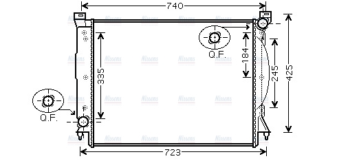 AVA Coolant Radiator AIA2245