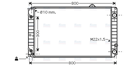AVA Coolant Radiator AIA2252