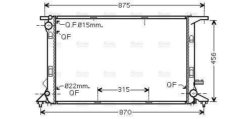 AVA Coolant Radiator AIA2290