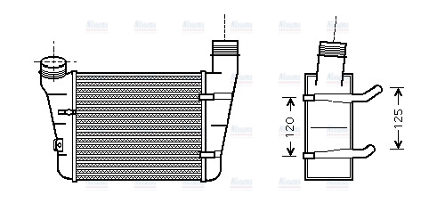 AVA Charge Air Intercooler AIA4221