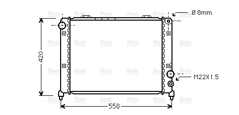 AVA Coolant Radiator AL2035
