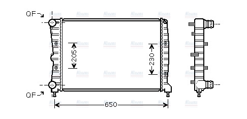 AVA Coolant Radiator AL2087