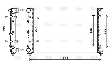 AVA Coolant Radiator AL2144