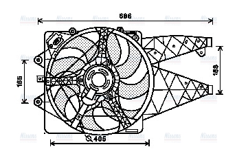 AVA Radiator Cooling Fan AL7514