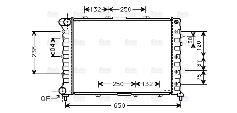 AVA Coolant Radiator ALA2038
