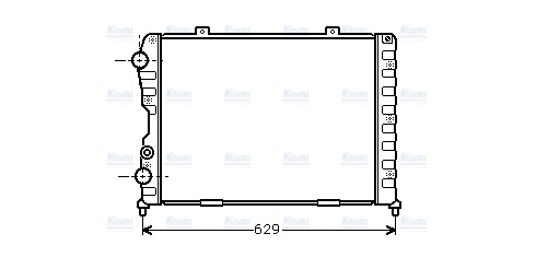 AVA Coolant Radiator ALA2056