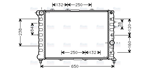 AVA Coolant Radiator ALA2057