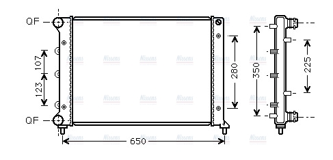 AVA Coolant Radiator ALA2078
