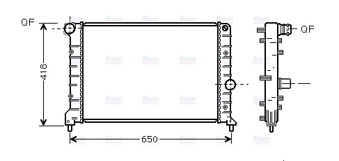 AVA Coolant Radiator ALA2083