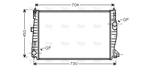 AVA Coolant Radiator ALA2101