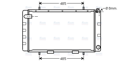 AVA Coolant Radiator AU2065