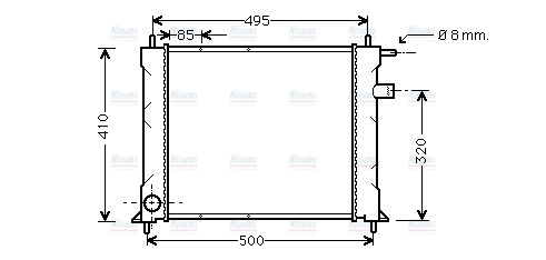 AVA Coolant Radiator AU2110
