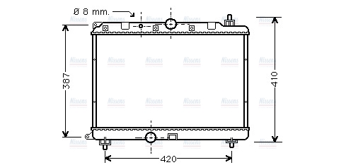 AVA Coolant Radiator AU2121
